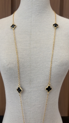 Colar Virgínia Preto Dourado na internet