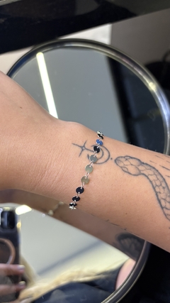 Pulseira medalhas prata - comprar online