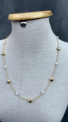 Chocker coração pérola - comprar online