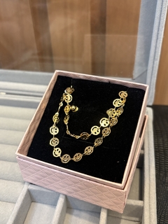 Conjunto infantil smile | pulseira, brinco e colar - comprar online