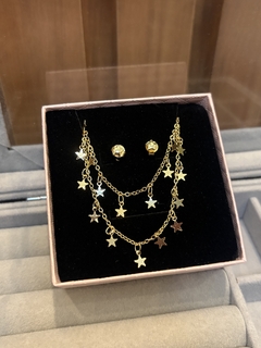 Conjunto infantil luz | pulseira, colar e brinco