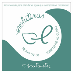 Set pañal + Remera UV50 Océano - comprar online