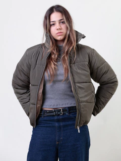 Campera puffer verde