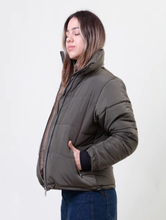 Campera puffer verde - comprar online