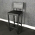 Banqueta estilo industrial preta - comprar online