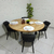 Mesa de jantar redonda estilo industrial - loja online