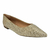 Sapatilha Dourada com Strass