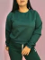 Cropped de Moletinho - Verde Petróleo - comprar online