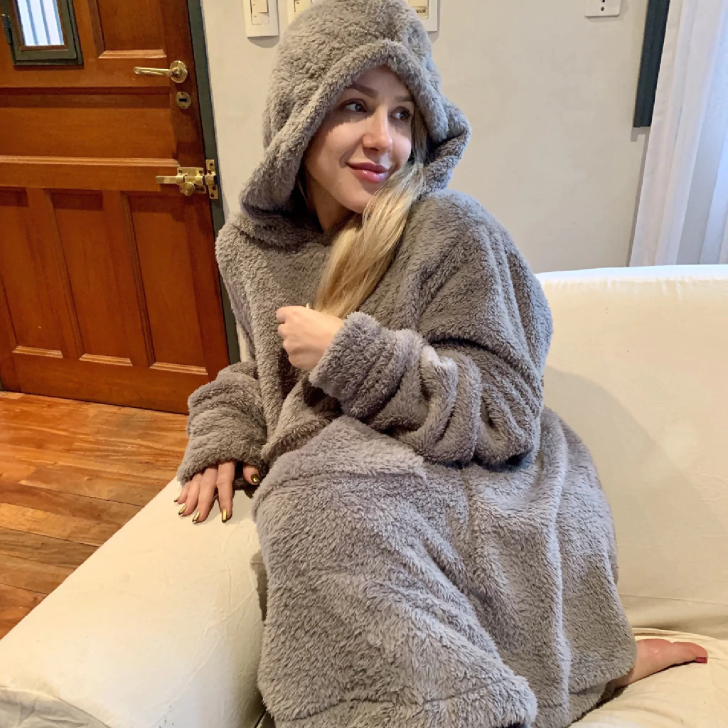 MAXIBUZO CORDERITO BIFAZ GRIS