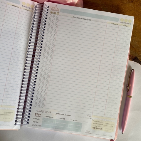 Livro caixa grande - PERSONALIZADO COM SUA LOGO