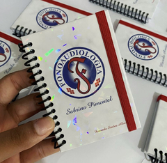 Mini caderneta - PERSONALIZADA COM SUA LOGO