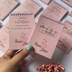 Mini caderneta capa flexível - PERSONALIZADA COM SUA LOGO