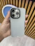 FUNDA MATTE BLANCA CON NEGRO IPHONE