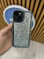 FUNDA REFORZADA BRILLANTINA PLATEADA IPHONE - comprar online