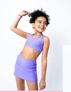 Short Pollera Marga Lila - comprar online
