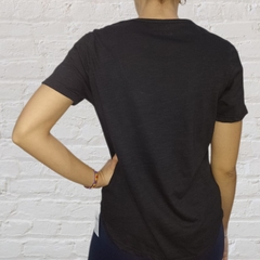 Remera Algodón Relax Negra - comprar online