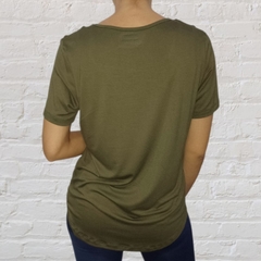 Remera Modal Verde Militar - comprar online