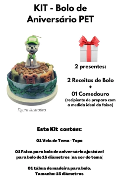 Kit Bolo de Aniversário Pet | Mulher Maravilha|3 itens + 2 brindes (Nr. 22) na internet