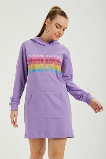 BLUSÃO MOLETOM COM CAPUZ ESTAMPADO PRETO COLCCI CLC 405300264