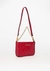 Bolsa Crossbody Bag Com Alça Corrente E Letreiro Lança Perfume Vermelha