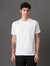 Camiseta Masculina de Algodão Estampa Logo Centralizado Calvin Klein Jeans Branco
