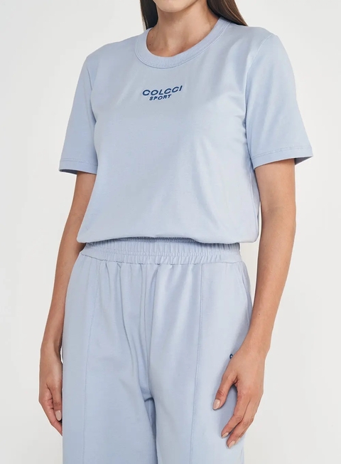 Camiseta Colcci Sky Fit Com Bordado Minimalista 345700772