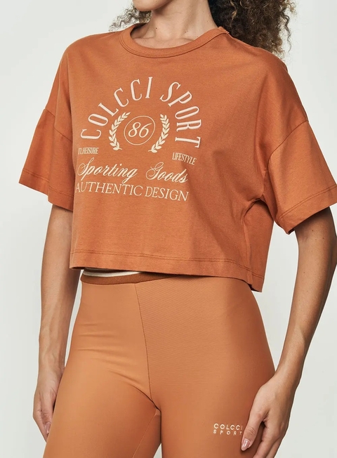 Camiseta Colcci Urban Move Cropped Com Estampa 345700781