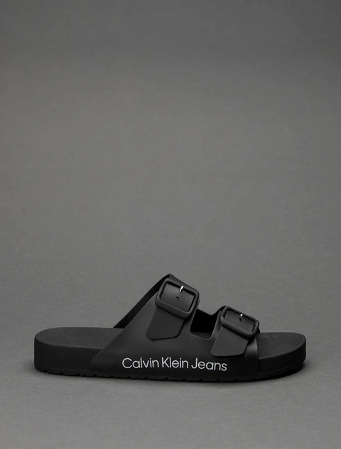 Chinelo Slide Duas Fivelas Calvin Klein Jeans Preto CF5OC43CH847