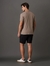 Camiseta Masculina Patch Calvin Klein Jeans Caqui Medio CM5OC01TC731 - comprar online
