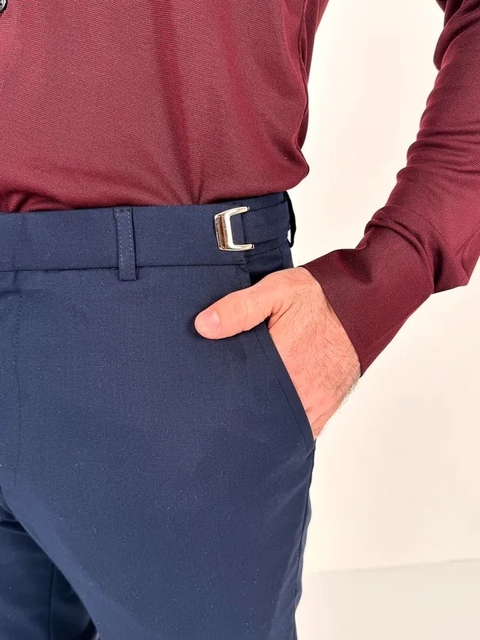 Calça Social com Ajuste, Slim Fit Raffer 292180.6211021