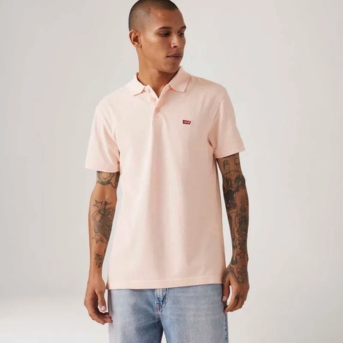 Camisa Polo Levi's® Housemark Rosa Manga Curta LB0030146