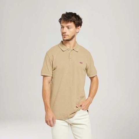 Camisa Polo Levi's® Housemark Bege Manga Curta LB0030149