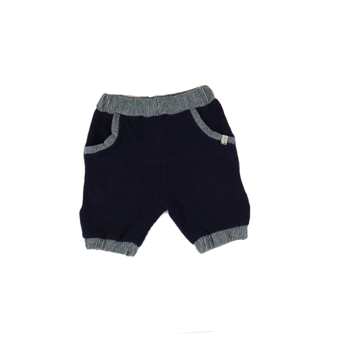 BERMUDA PLUSH MARINHO COM LISTRAS