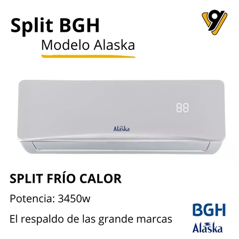 SPLIT BGH ALASKA 3450 FR FRIO CALOR