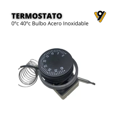 TERMOSTATO IMIT CAEM 0°C 40°C BULBO CAPILAR ACERO
