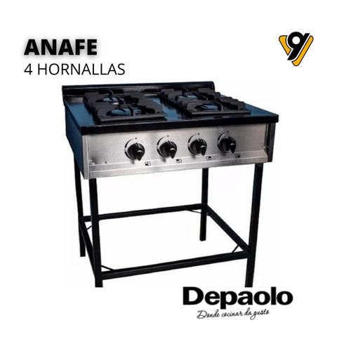 ANAFE 4 HORNALLA CON BASE MULTIGAS - DEPAOLON