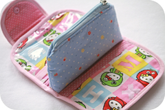 Carteira em tecido Hello Kitty - loja online