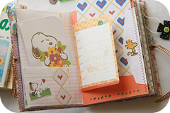 Caderno artesanal Snoopy - comprar online