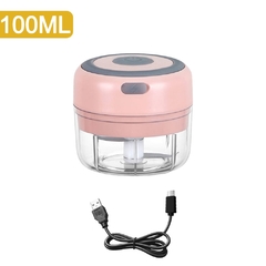 Imagem do Mini Processador de Alimentos Elétrico Recarregável 100/250 ml