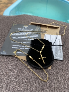 Cartier 2 mm-70 cm+crucifixo - comprar online