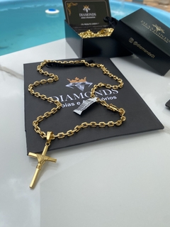 cadeado 5 mm-60 cm+cruz fio