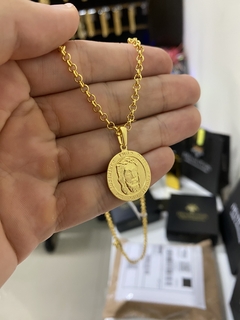 Elo portuguesa 2 mm-50 cm+Medalha Jesus cristo - comprar online