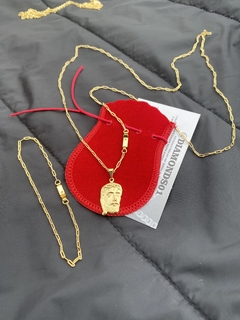 Cartier 2 mm-70 cm+face de Cristo - comprar online