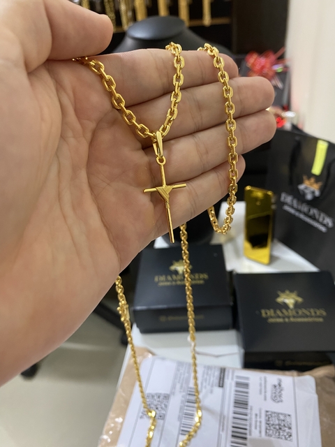 cadeado 4 mm-60 cm+cruz fio