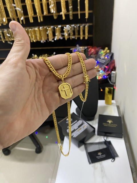 Grumet 5 mm+placa com Cruz