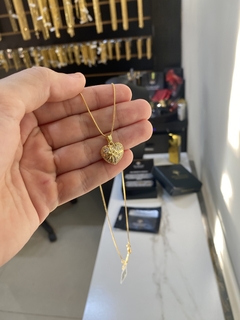 veneziana 1 mm-50 cm+coração cravejado - comprar online