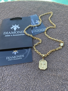 cadeado 5 mm-60 cm+placa com cruz - comprar online