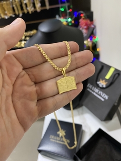 cadeado dupla 2,5 mm-70 cm+Bíblia