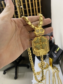 Dubai supreme 13 mm-70 cm+pingente trevo “cada um com a sua sorte”