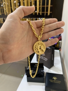 Cadeado 6 mm+medalha cavalo